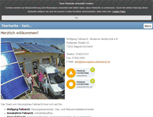 Tablet Screenshot of heizungsbau-fassnacht.de
